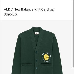 ALD New balance cable knit sweater